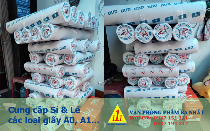 giấy in khổ lớn, giấy in A1, giấy in A0, giấy cuộn A1, giấy cuộn A0