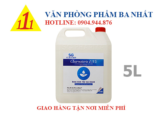 gel rửa tay khô clearwateris, clearwateris bình lớn 5 lít, gel rửa tay clearwateris 5L