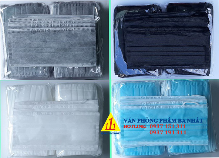 các màu khẩu trang y tế