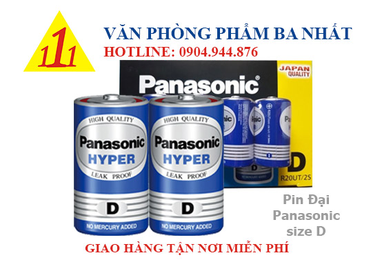 pin D, pin đại, pin đại panasonic, pin size D, pin Panasonic chính hãng