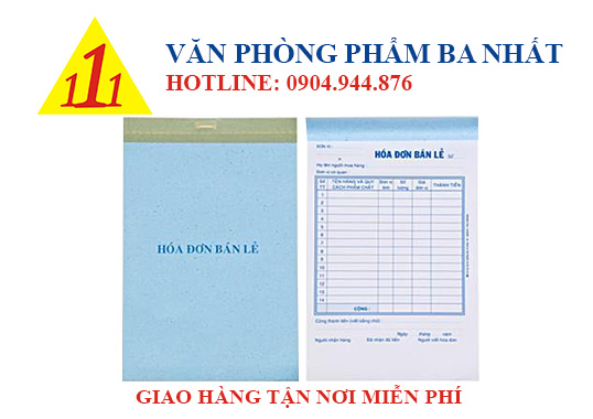 hóa đơn bán lẻ, mẫu hóa đơn bán lẻ, hóa đơn bán lẻ 1 liên