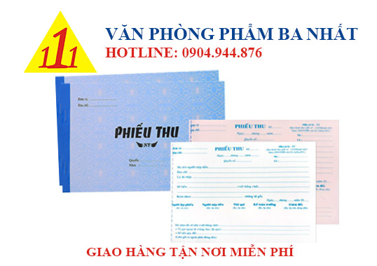 Phiếu thu, phiếu thu tiền, phiếu thu 2 liên