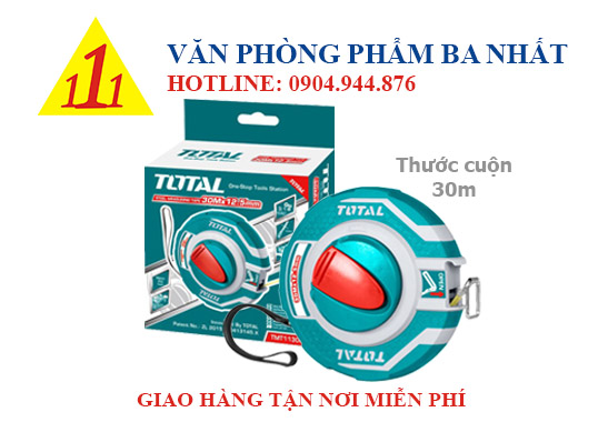 thước cuộn total 30m 11306, thước dây cuộn, thước cuộn total