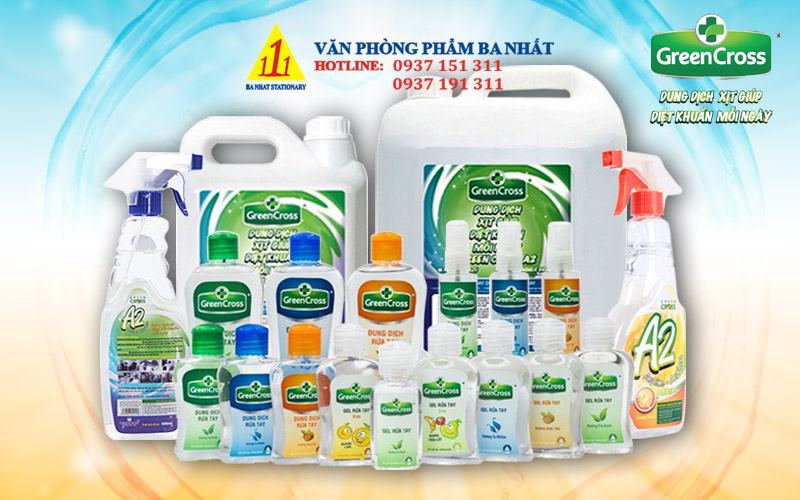 nước rửa tay khô green cross, dung dịch rửa tay khô green cross