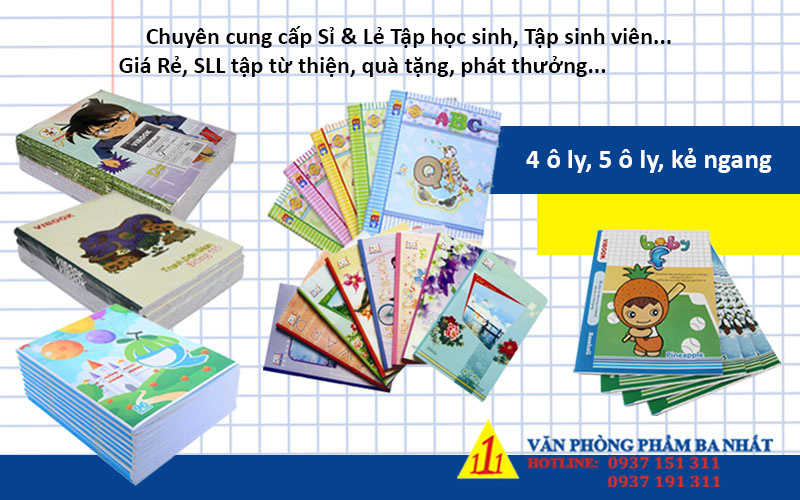 tập học sinh, tập giá rẻ, tập từ thiện