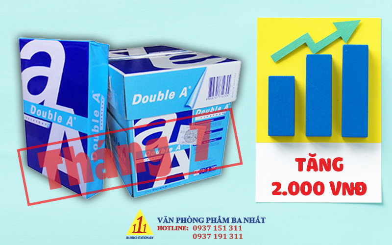 giấy double a tăng giá, giá giấy double a