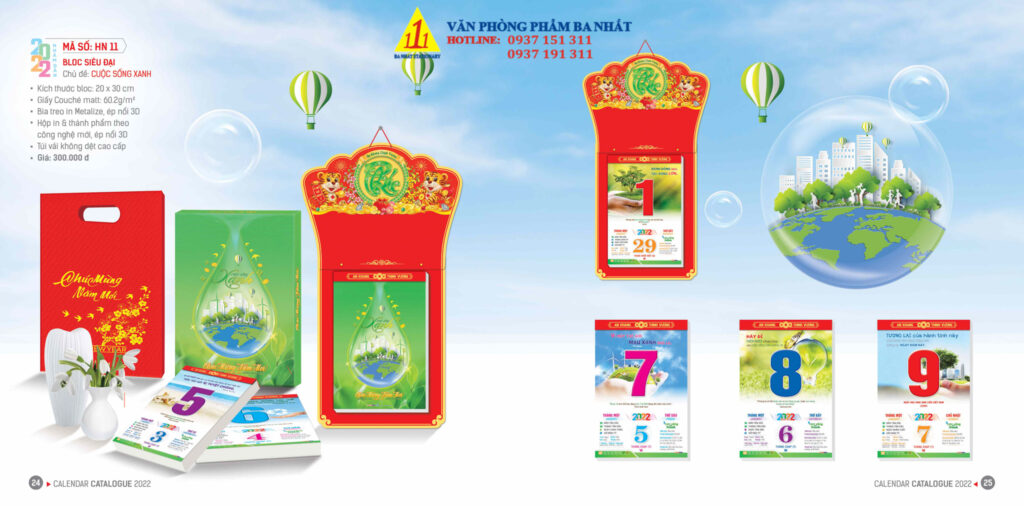 lịch bloc, lịch lốc, in lịch bloc, thiết kế lịch bloc 2022, in lịch bloc 2022 giá rẻ
