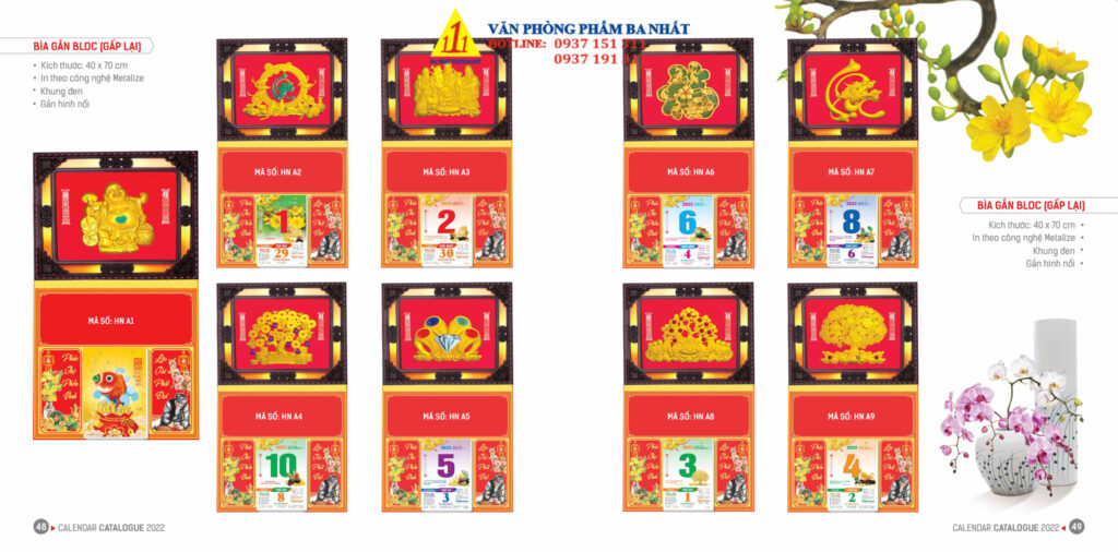 lịch bloc, lịch lốc, in lịch bloc, thiết kế lịch bloc 2022, in lịch bloc 2022 giá rẻ