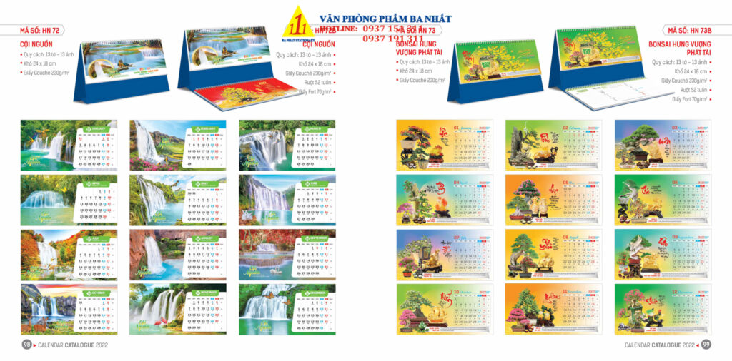 lịch bàn, lịch để bàn, in lịch để bàn, in lịch để bàn giá rẻ, in lịch để bàn 2022