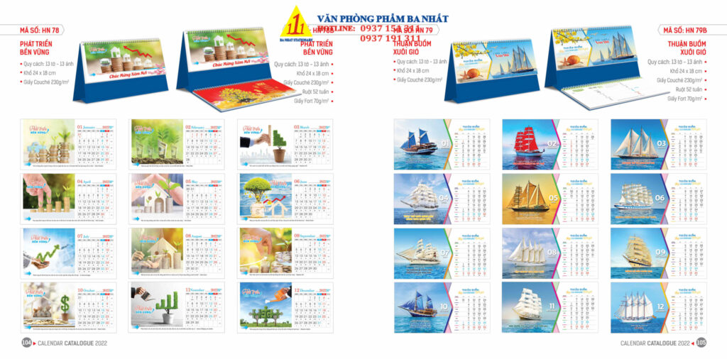 lịch bàn, lịch để bàn, in lịch để bàn, in lịch để bàn giá rẻ, in lịch để bàn 2022