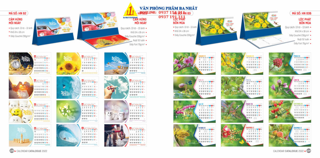 lịch bàn, lịch để bàn, in lịch để bàn, in lịch để bàn giá rẻ, in lịch để bàn 2022