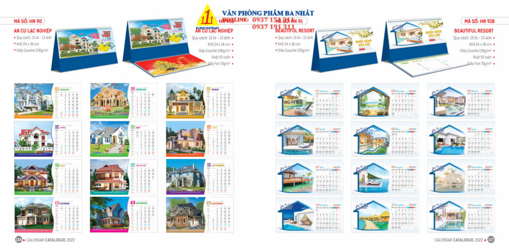 lịch bàn, lịch để bàn, in lịch để bàn, in lịch để bàn giá rẻ, in lịch để bàn 2022
