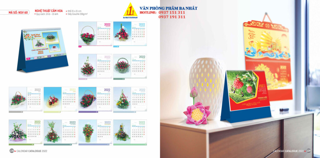 lịch bàn, lịch để bàn, in lịch để bàn, in lịch để bàn giá rẻ, in lịch để bàn 2022