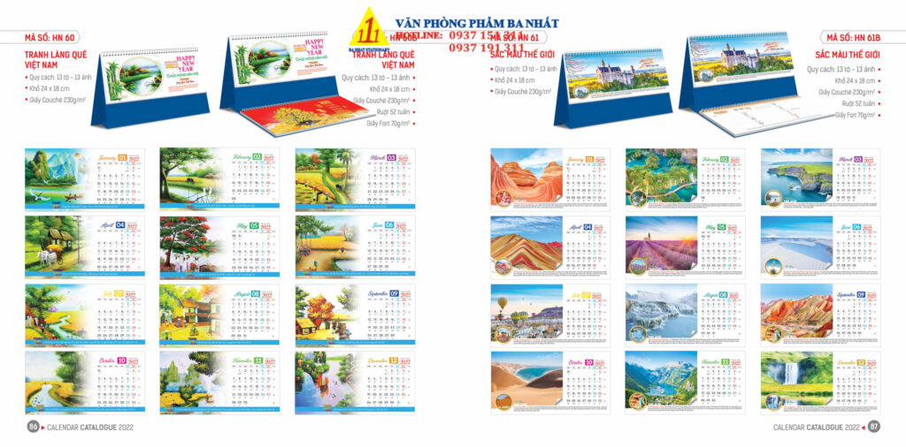 lịch bàn, lịch để bàn, in lịch để bàn, in lịch để bàn giá rẻ, in lịch để bàn 2022