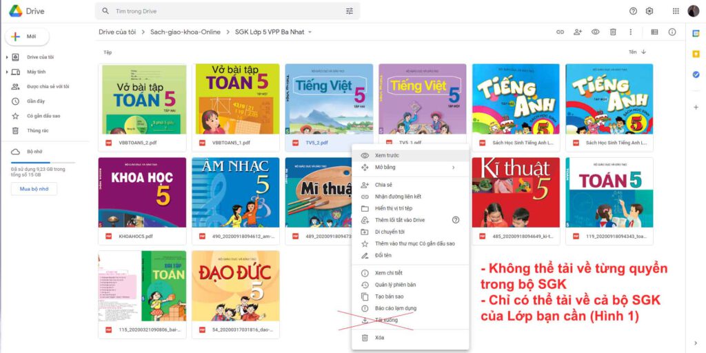 cách tải sách giao khoa online