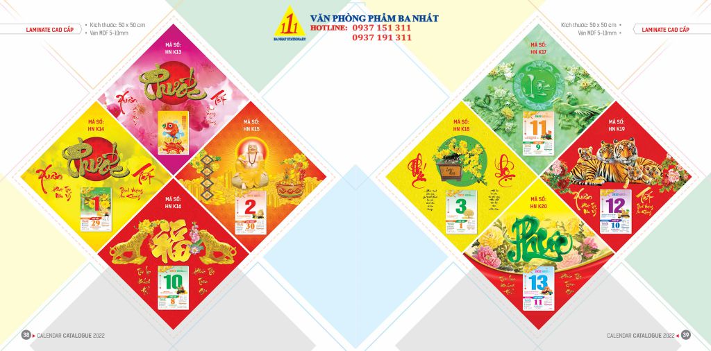 lịch bloc, cuốn lịch bloc, in lịch bloc 2023