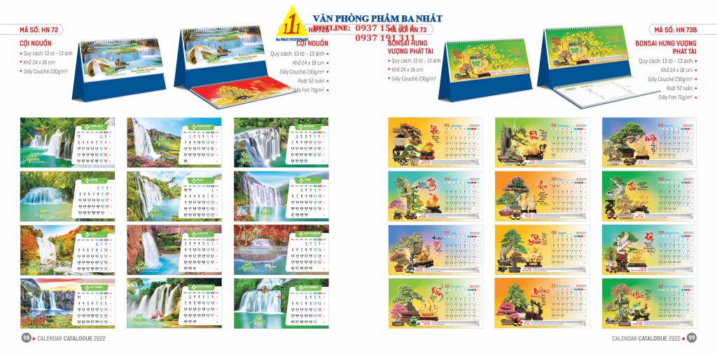 lịch bàn, lịch để bàn, in lịch để bàn, in lịch để bàn giá rẻ