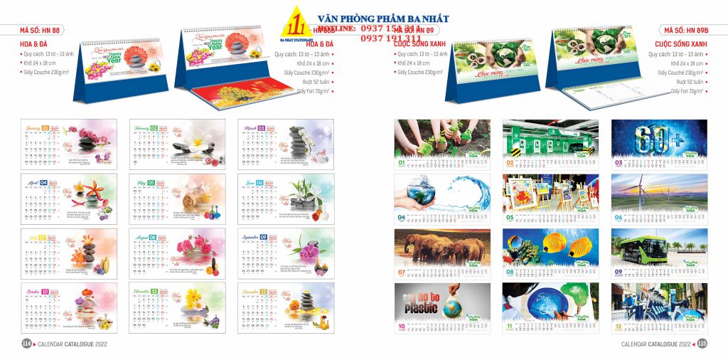 lịch bàn, lịch để bàn, in lịch để bàn, in lịch để bàn giá rẻ