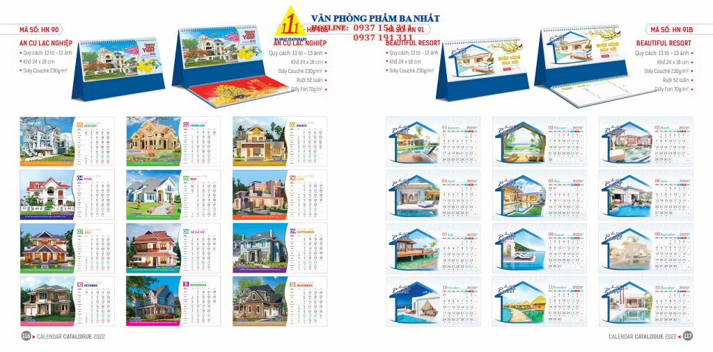 lịch bàn, lịch để bàn, in lịch để bàn, in lịch để bàn giá rẻ