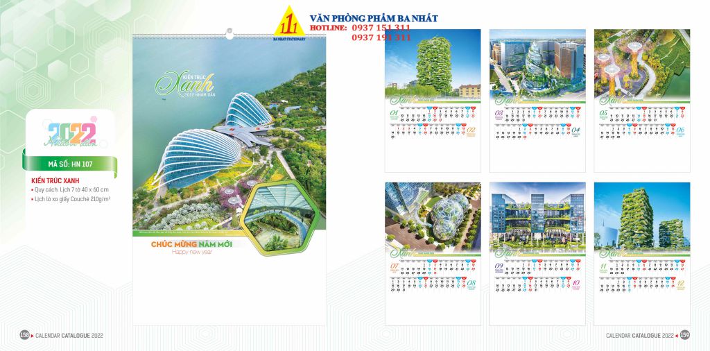 lịch treo tường, lịch tờ, in lịch treo tường giá rẻ