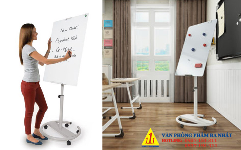 bảng flipchart kính từ