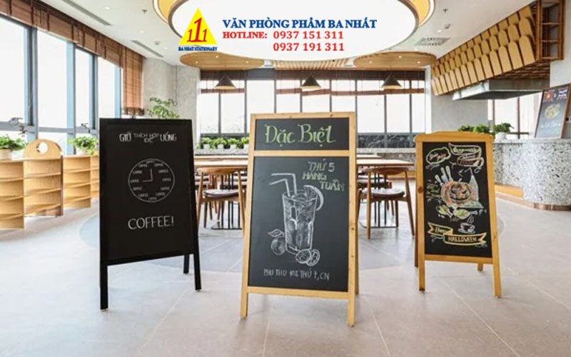 bảng menu di động viết bút dạ